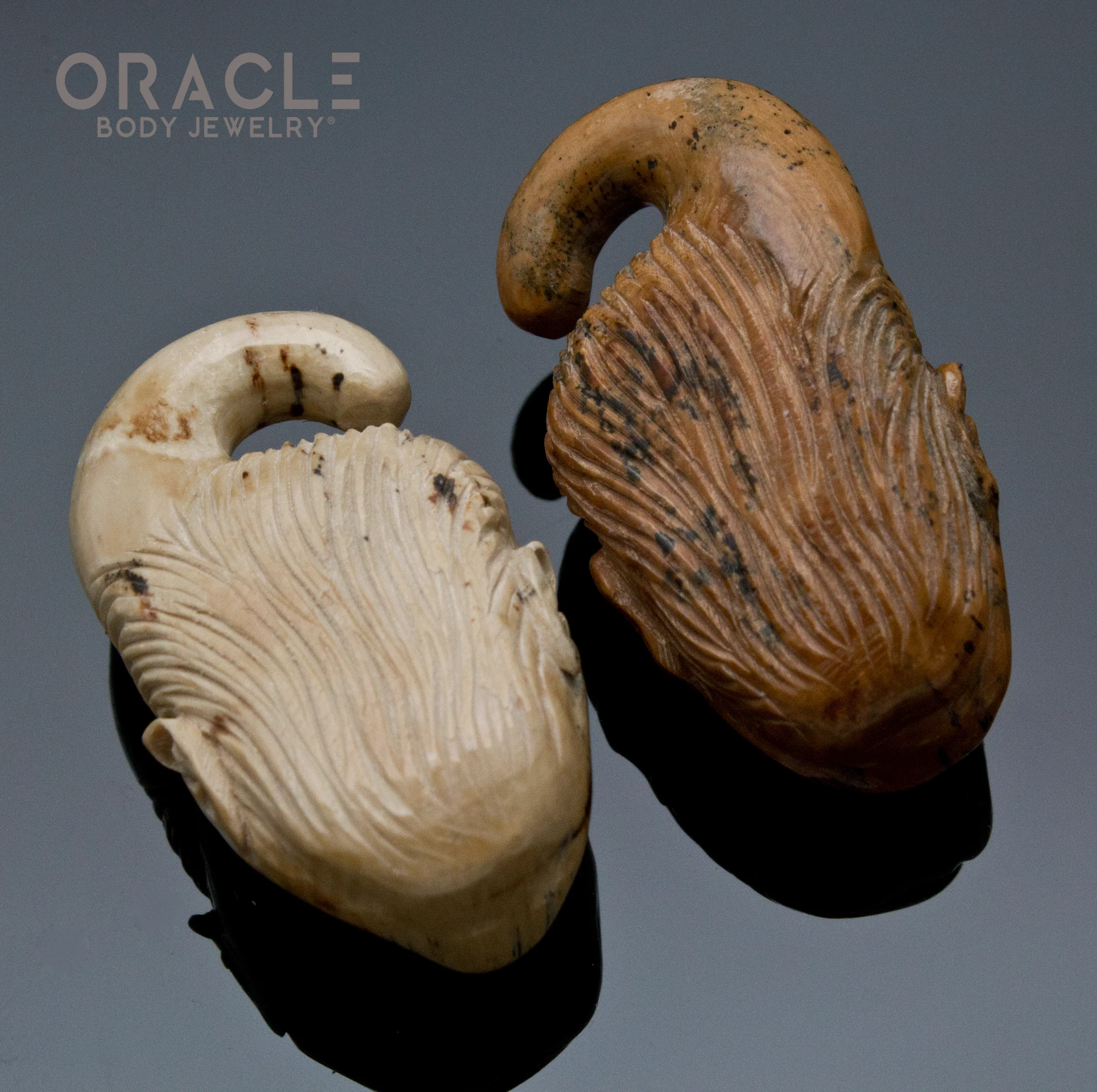 0g (8mm) Fossilized Mammoth Ivory Hangers - Image 2