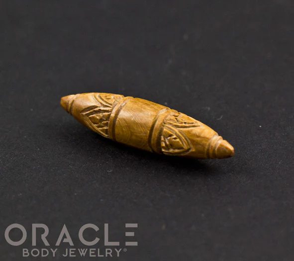 0g Fossilized Mammoth Carved Septum Spike - Image 3