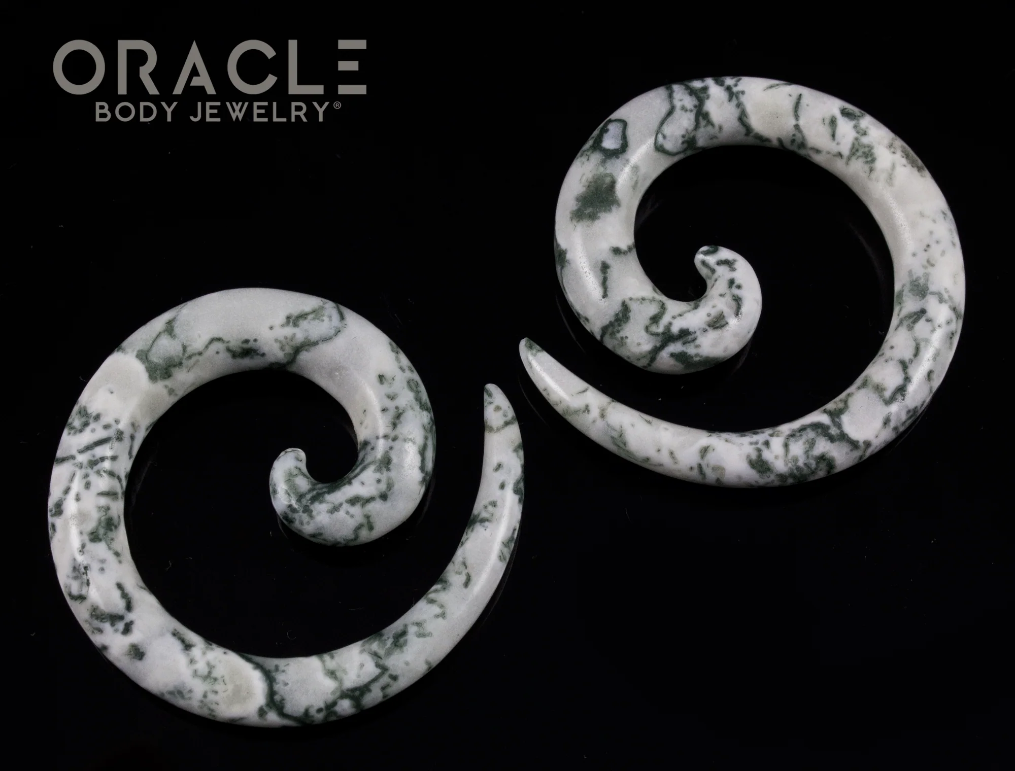 0g Green Tree Agate Spirals - Image 2