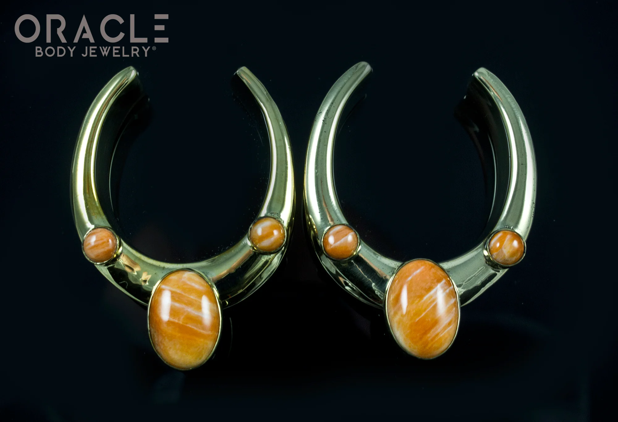 1-1/4" (32mm) Brass Saddles with Spiny Oyster - Image 2