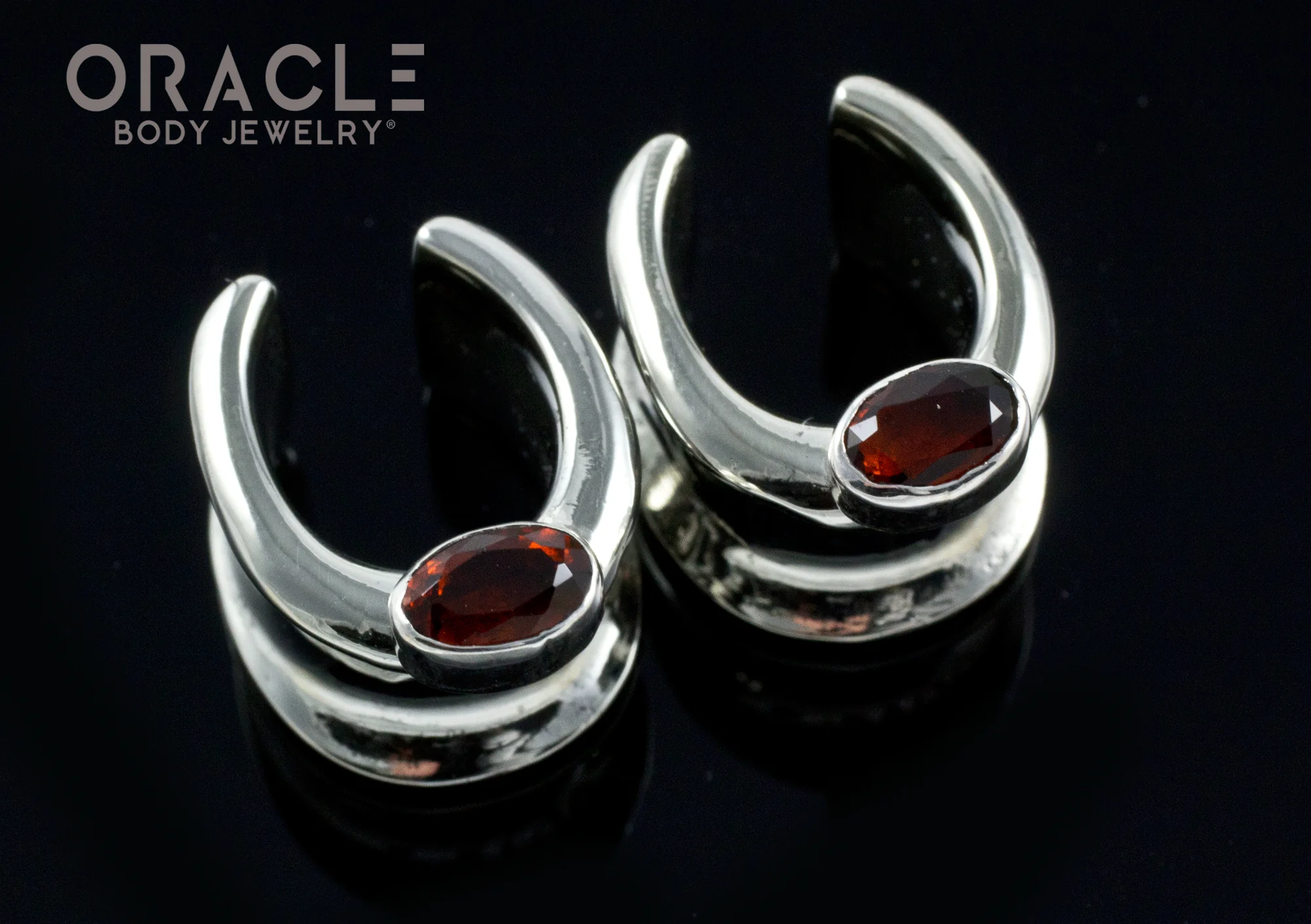 1/2" (12.5mm) White Brass Saddles with Faceted Citrine - Image 2