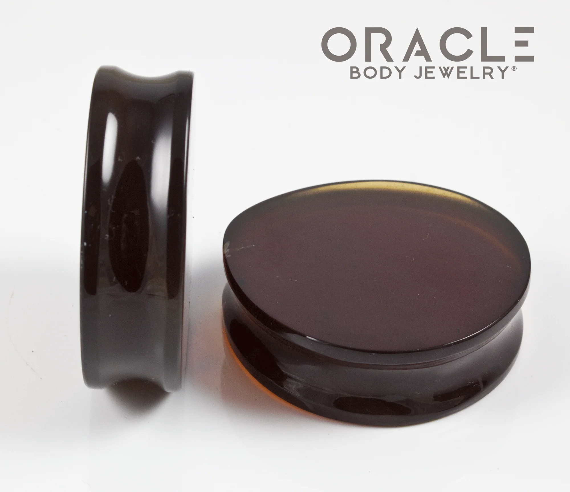 1-3/4" Amber Teardrop Plugs - Image 3
