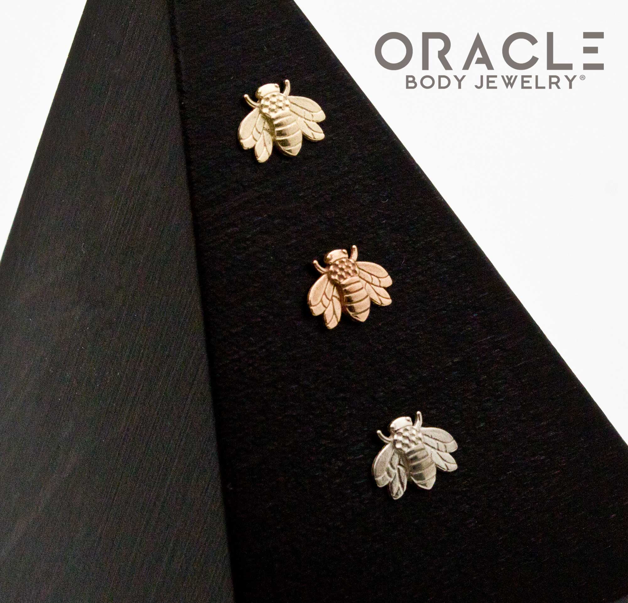 14k Bumble Bee Threadless End - Image 2