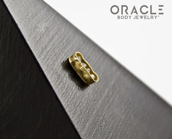 14k Channel Set Diamond Threadless Gold End - Image 3
