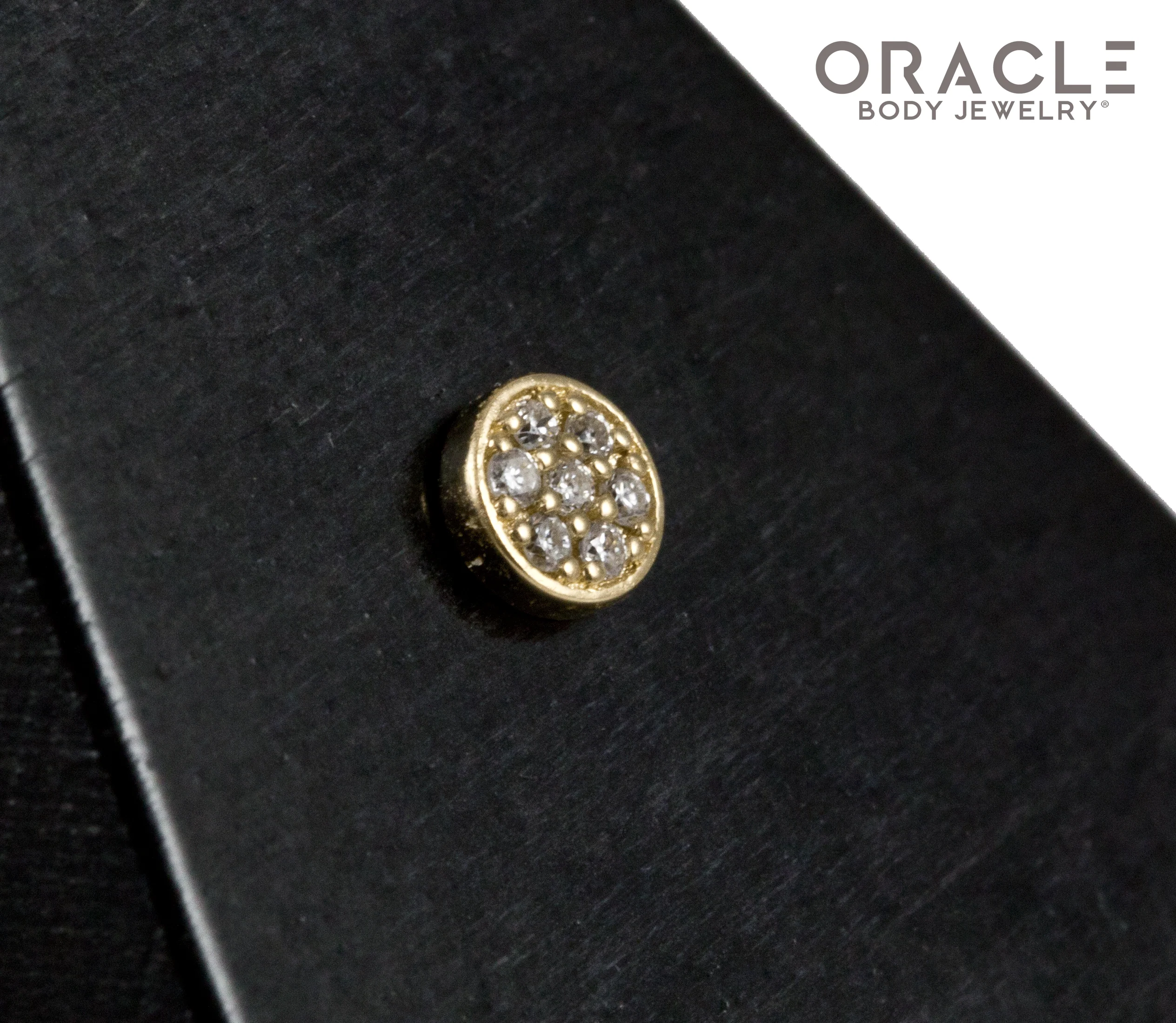 14k Diamond Orbit Threadless End - Image 2