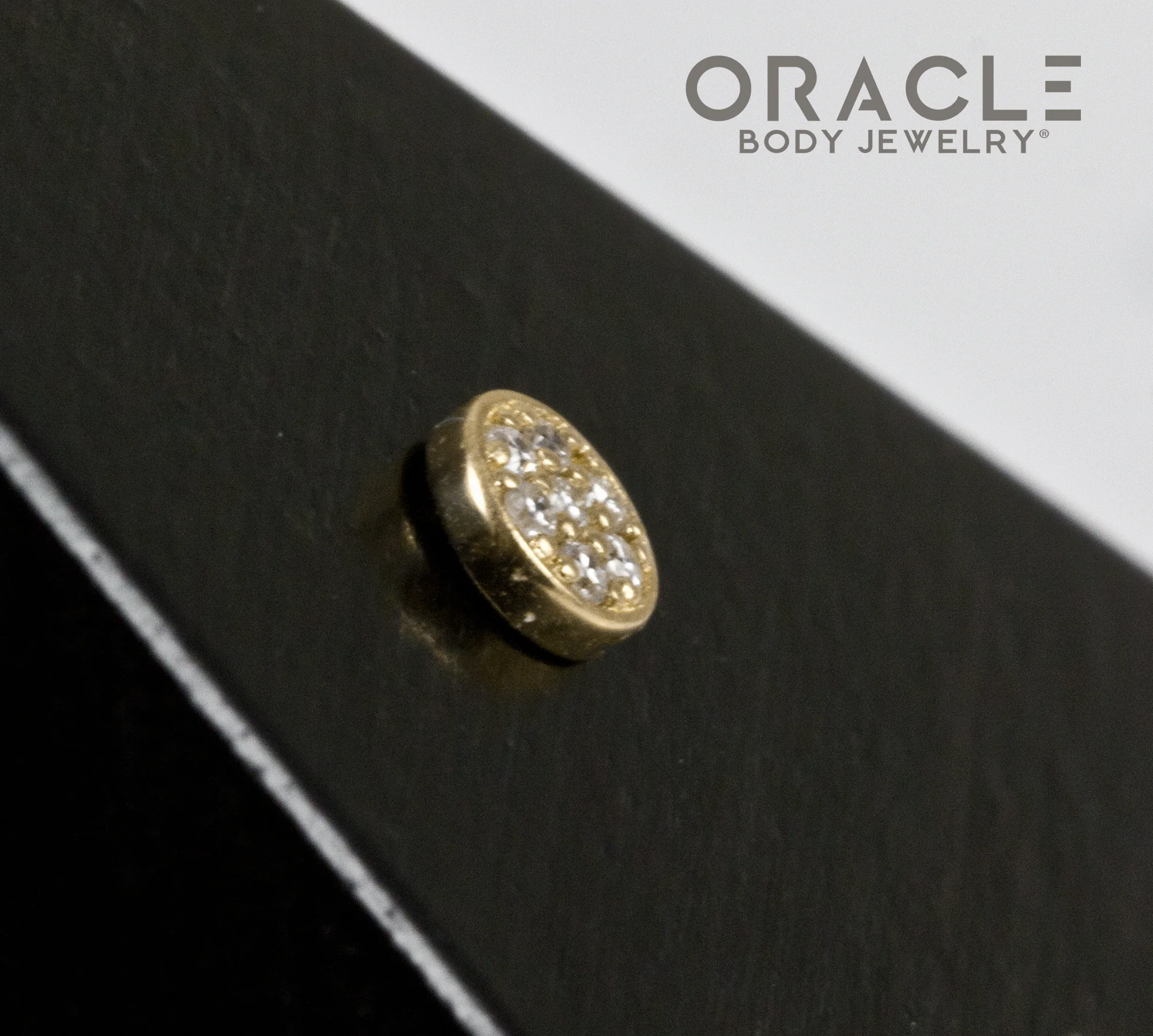 14k Diamond Orbit Threadless End - Image 3