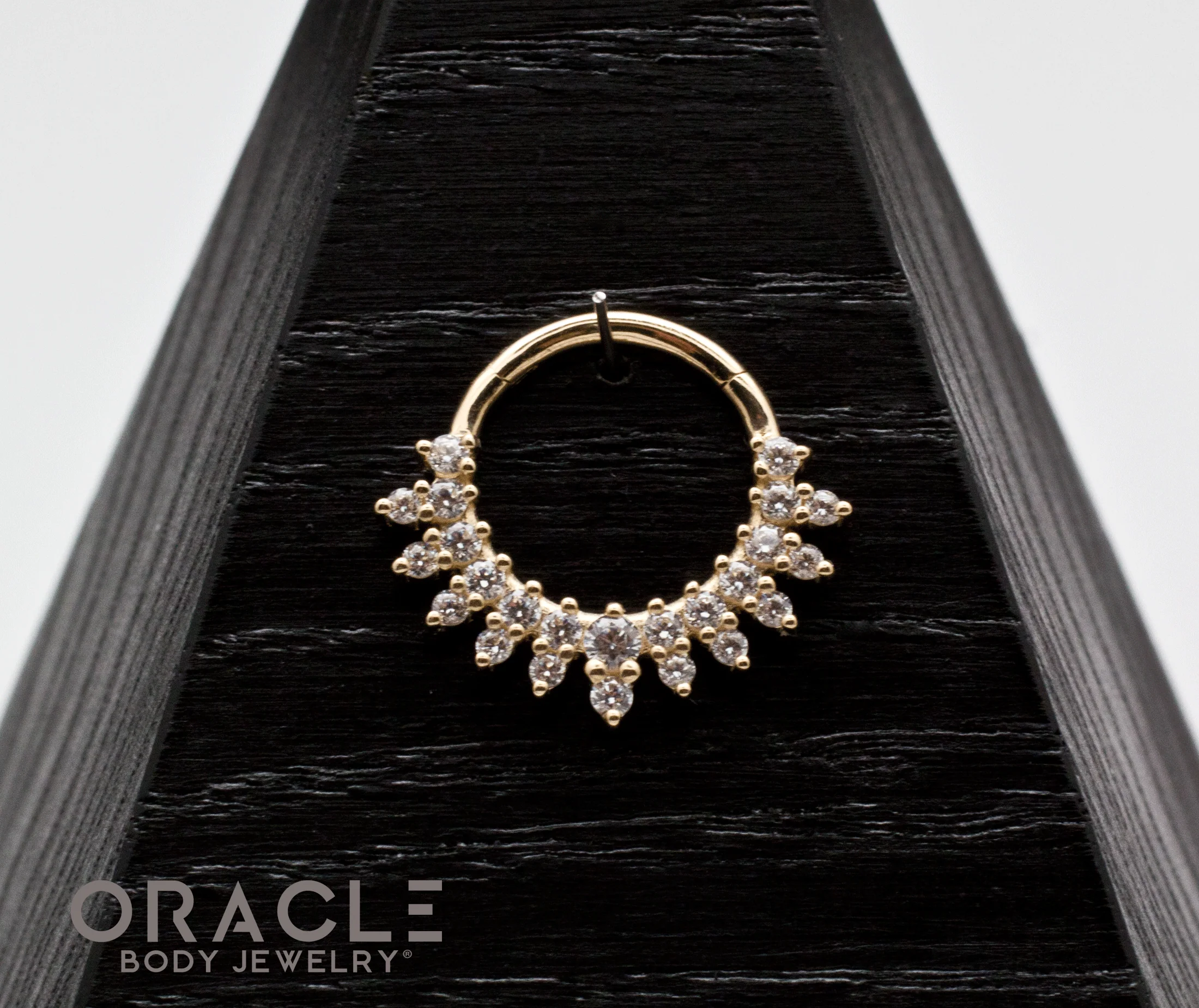14k Gala Hinged Clicker Ring 16g - Image 3