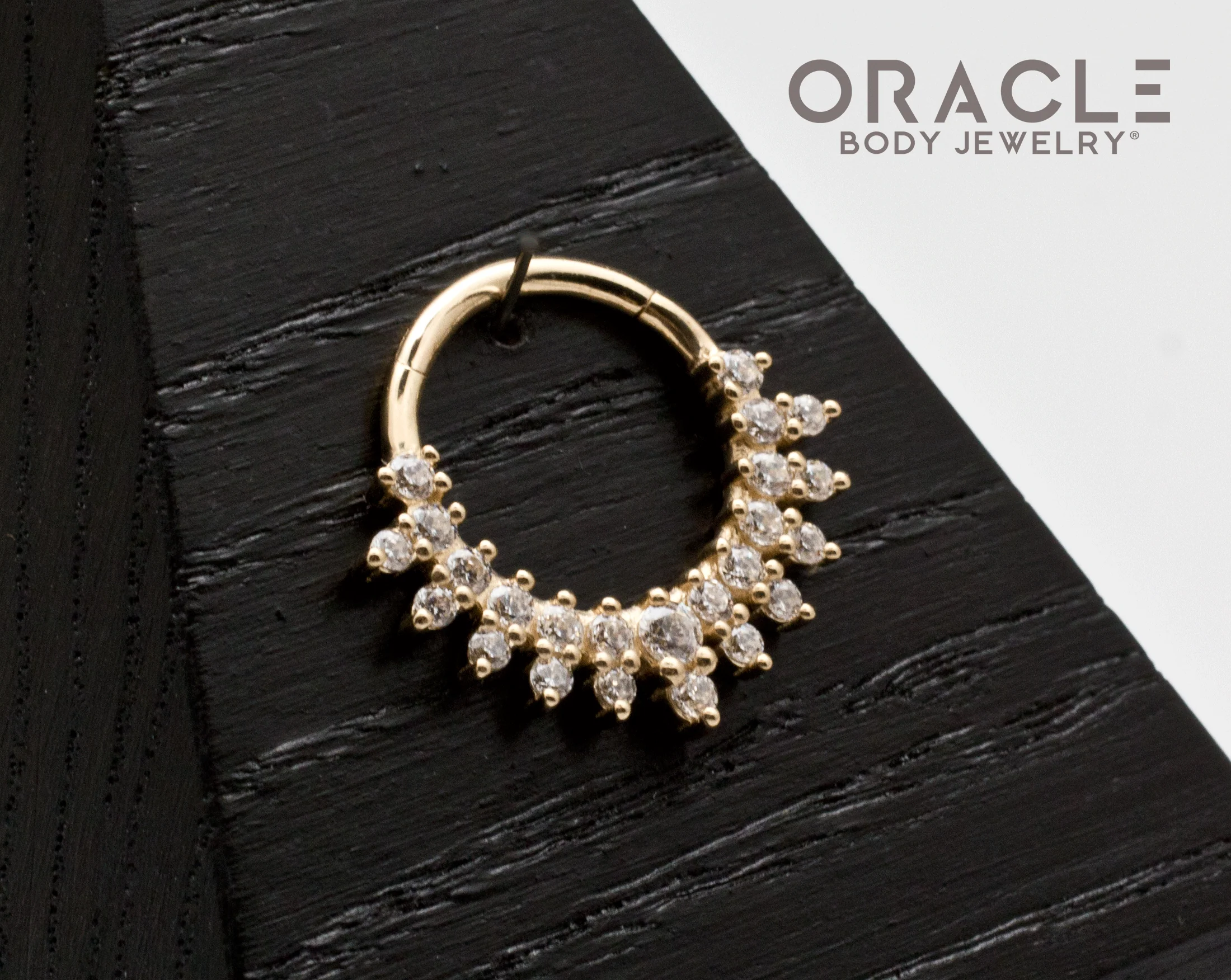 14k Gala Hinged Clicker Ring 16g - Image 4