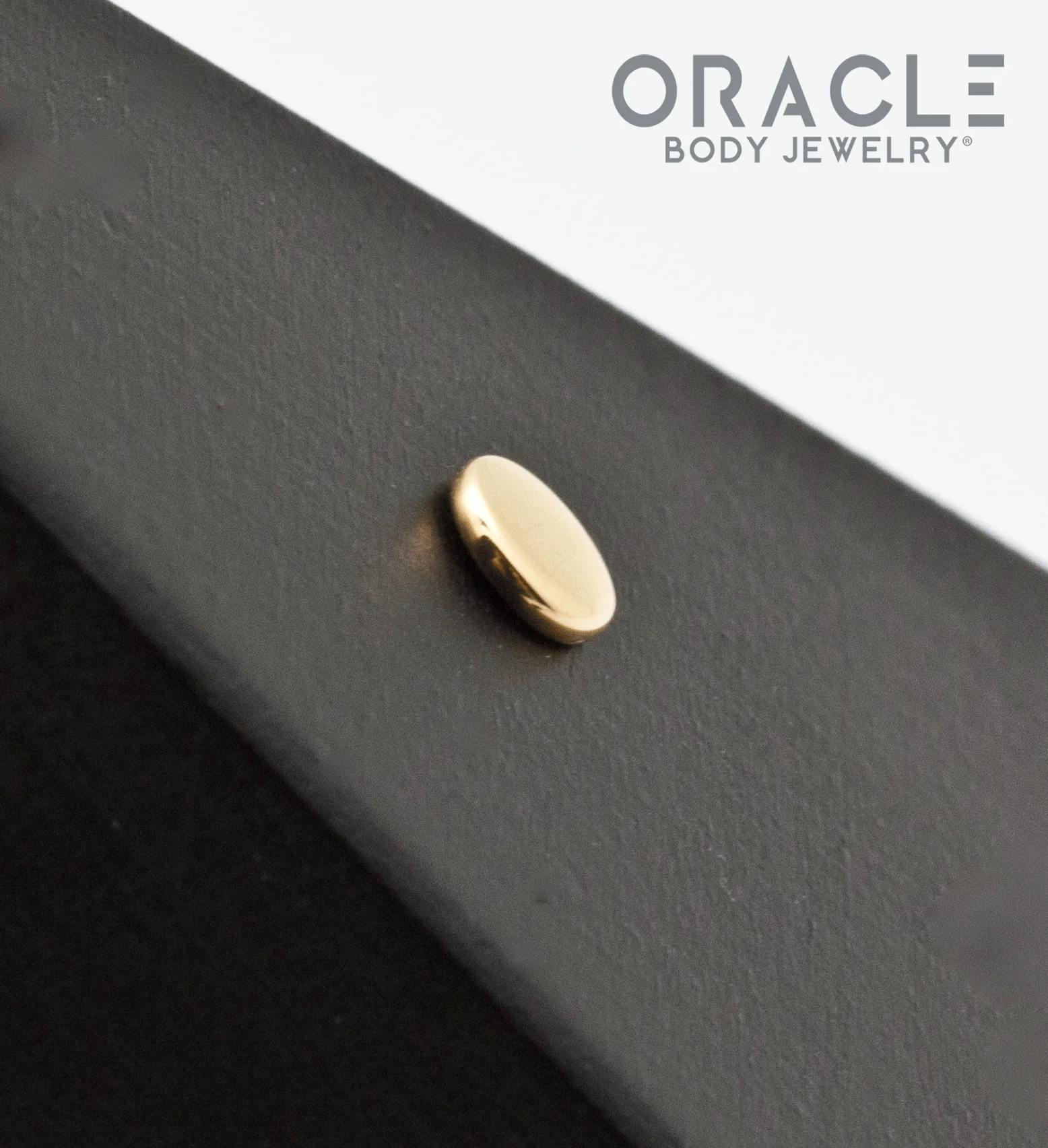 14k High Polish Disc Threadless End 4mm - Image 3