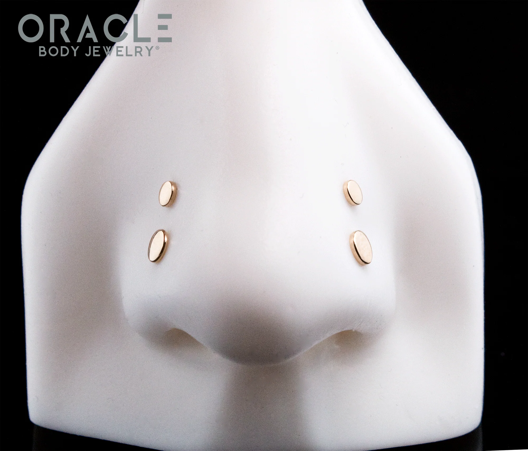 14k High Polish Disc Threadless End 3mm - Image 5