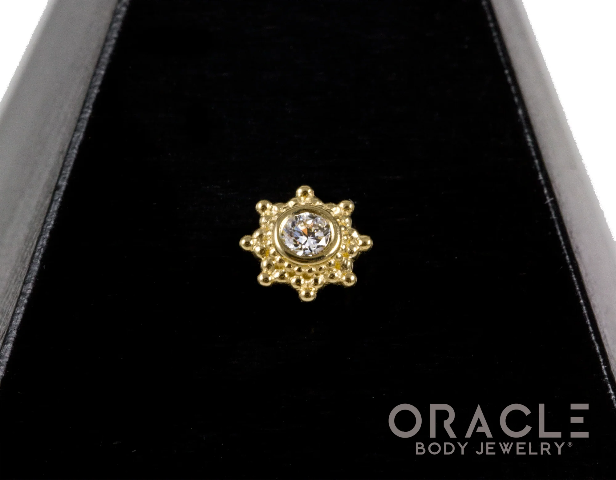 14k Nova with Diamond Threadless End - Image 2