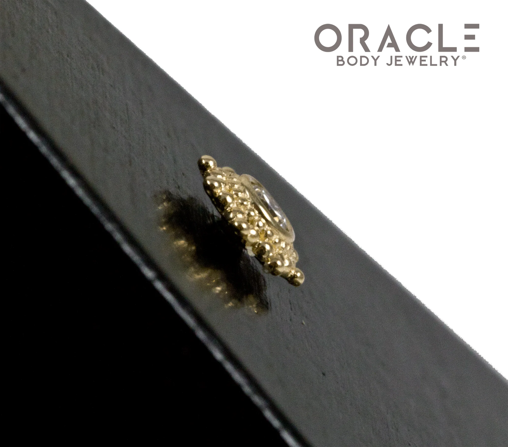 14k Nova with Diamond Threadless End - Image 4