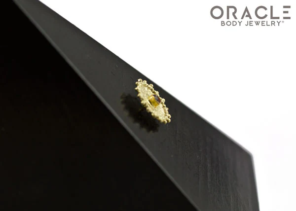 14k Nova with Sapphire Threadless Gold End - Image 4