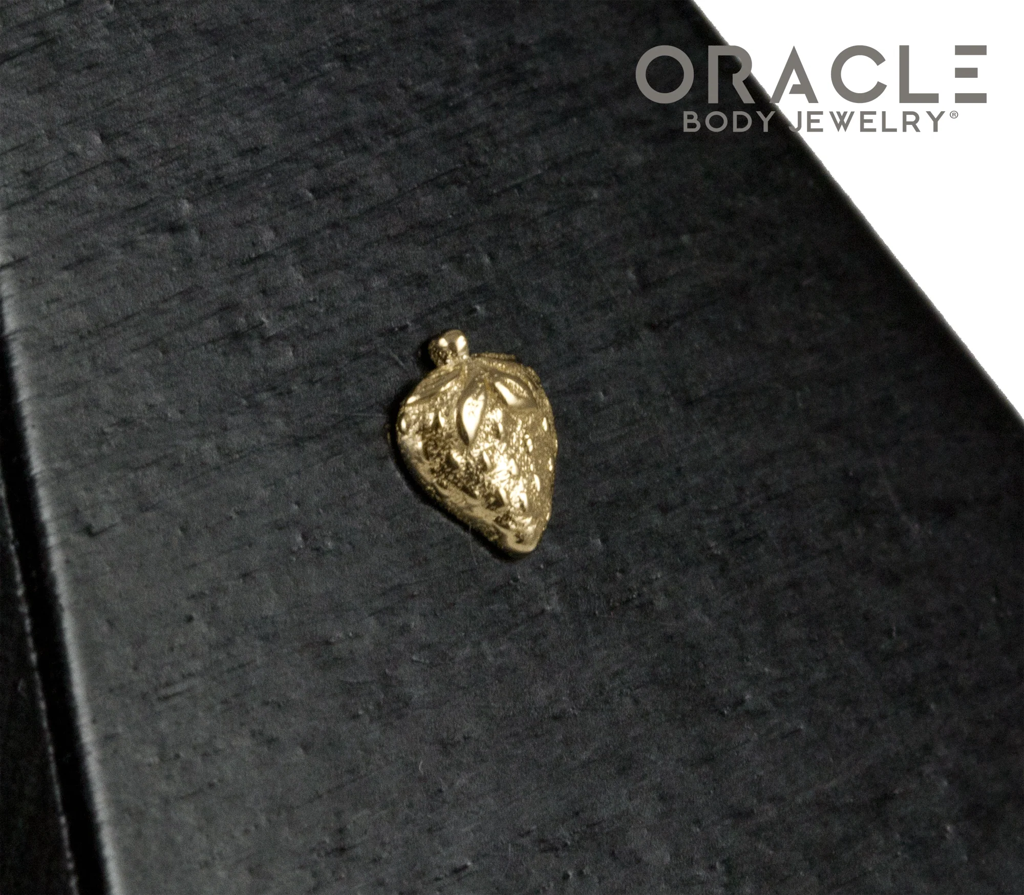14k Strawberry Threadless End - Image 2