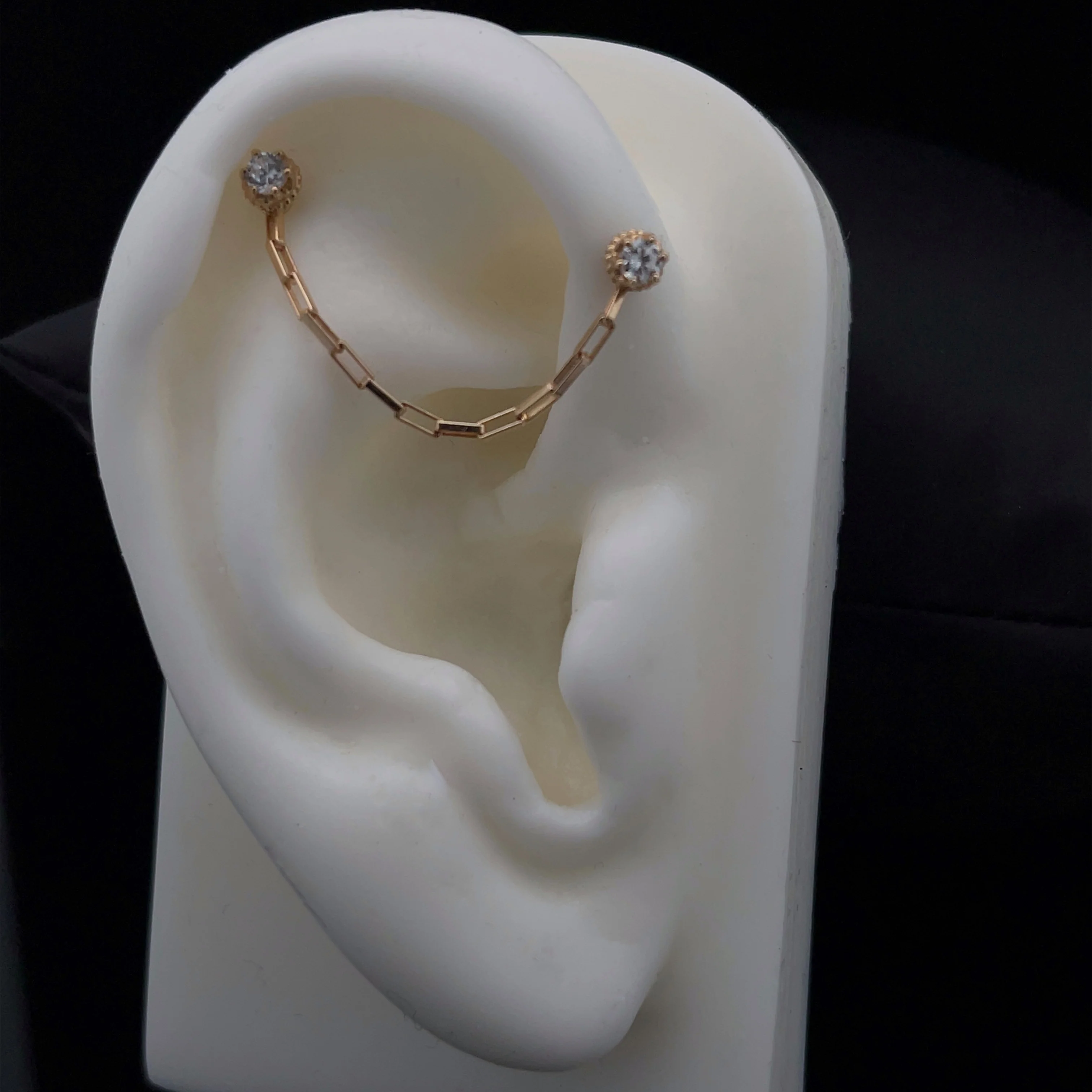 14k Yellow Gold Flat Box Chains - Image 2