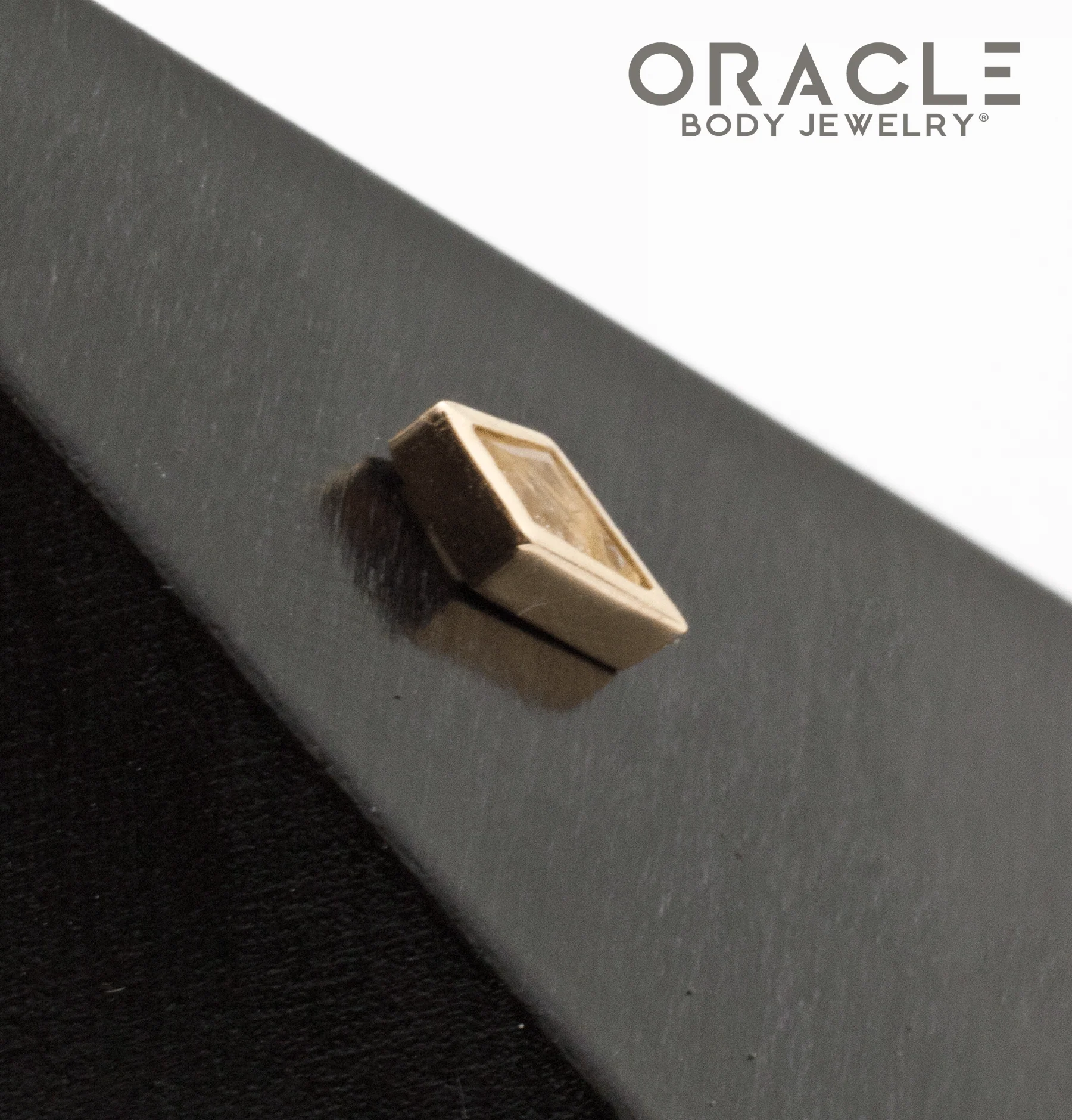14k Yellow Gold Rutilated Quartz Drift Threadless End - Image 3