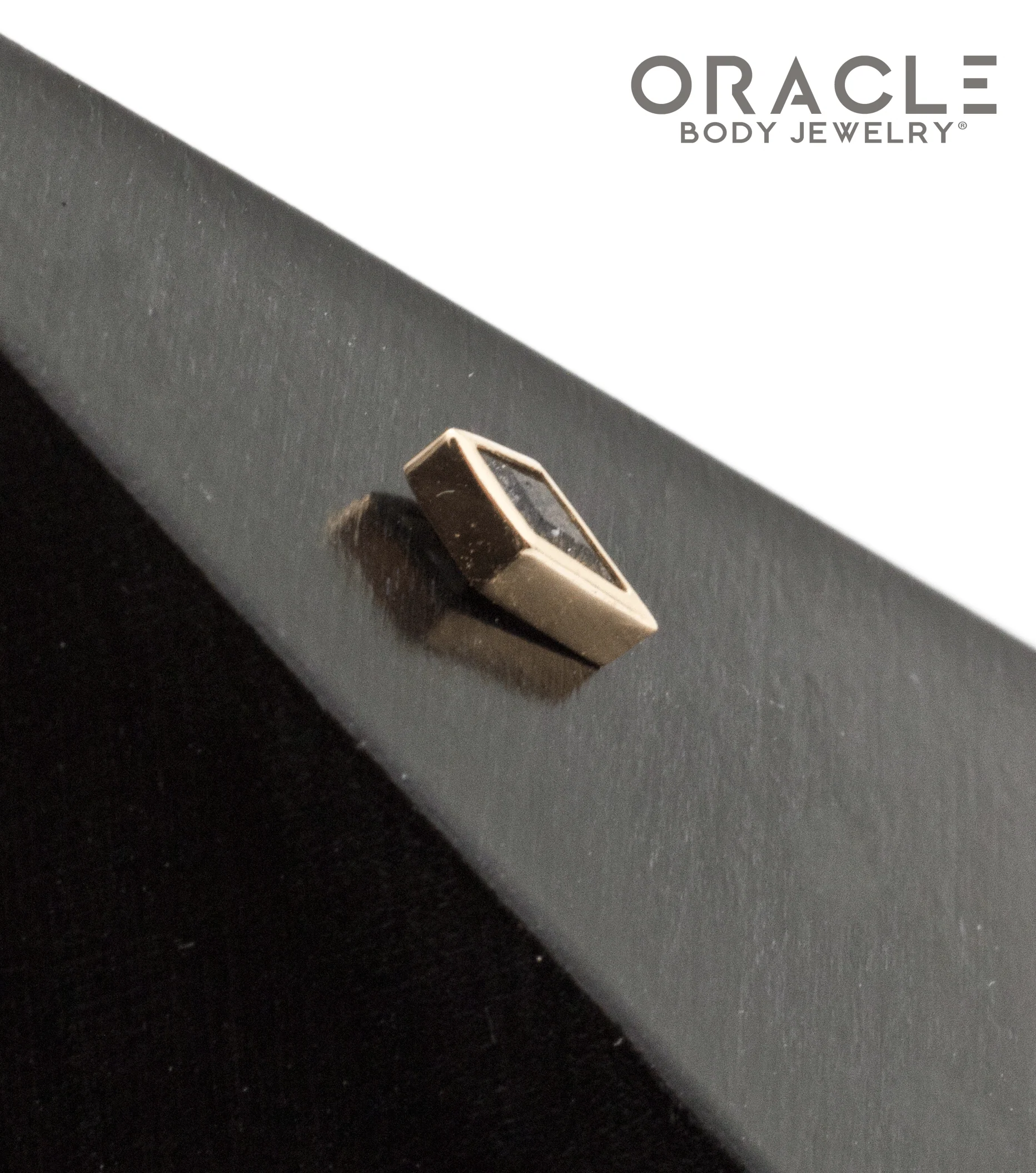 14k Yellow Gold Tourmalated Quartz Drift Threadless End - Image 3