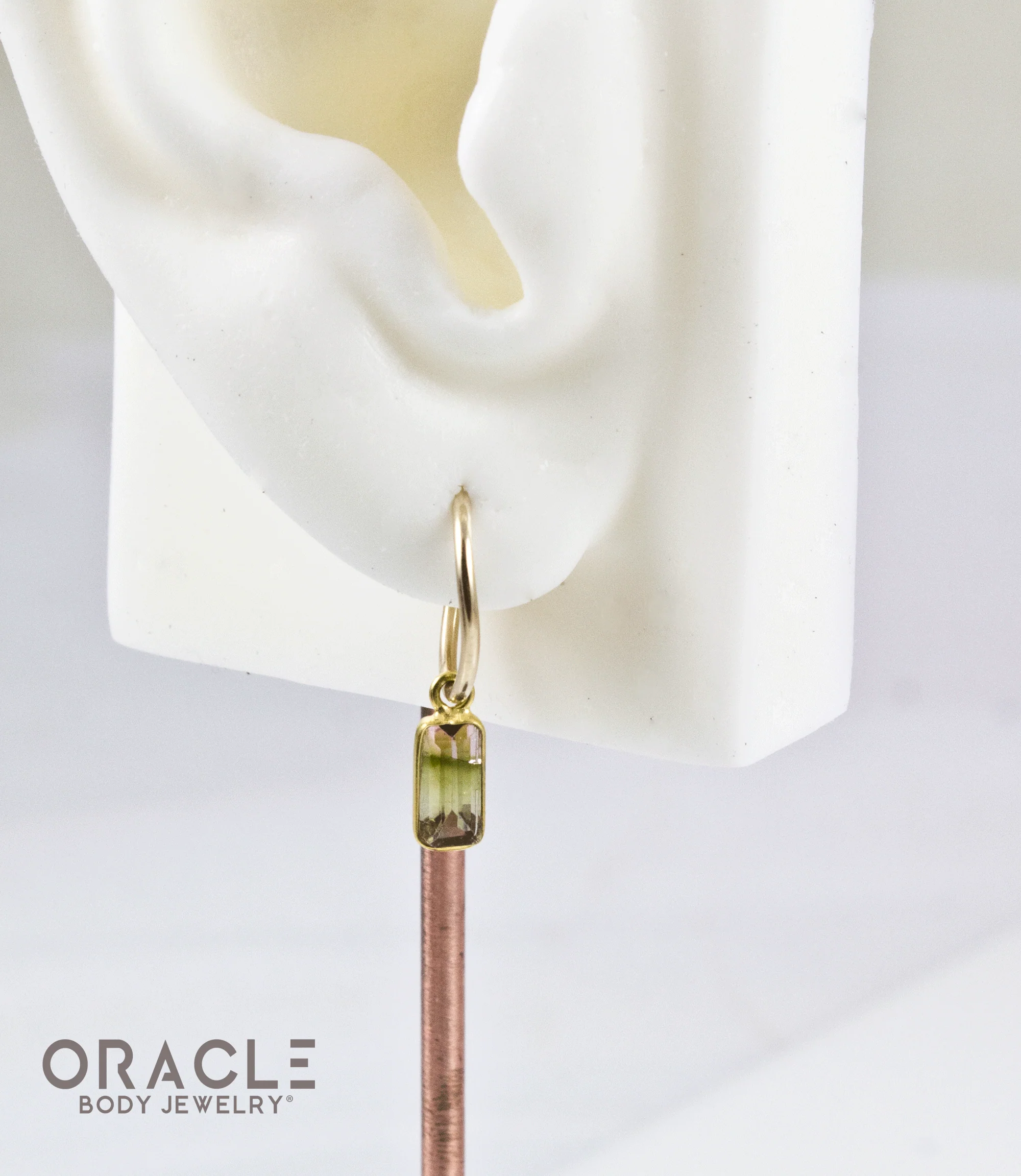 18k Yellow Gold Tourmaline Charms - Image 3