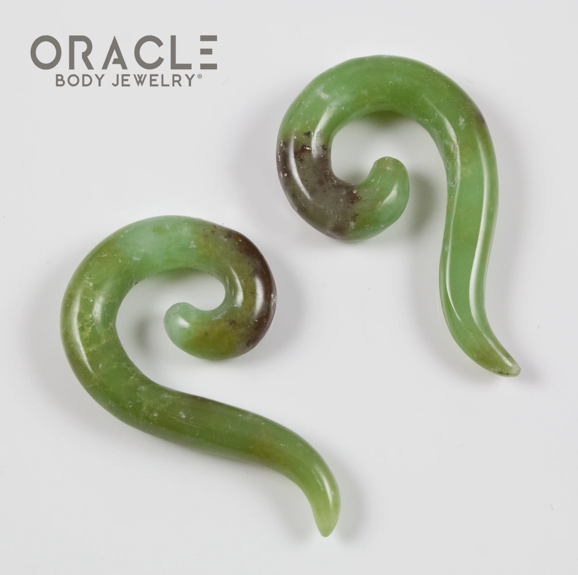 2g Chrysoprase Tail Spirals - Image 2
