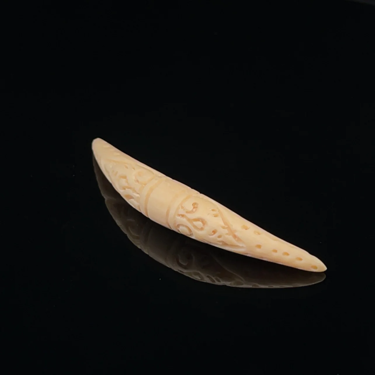 2g Fossilized Mammoth Carved Septum Tusk - Image 2