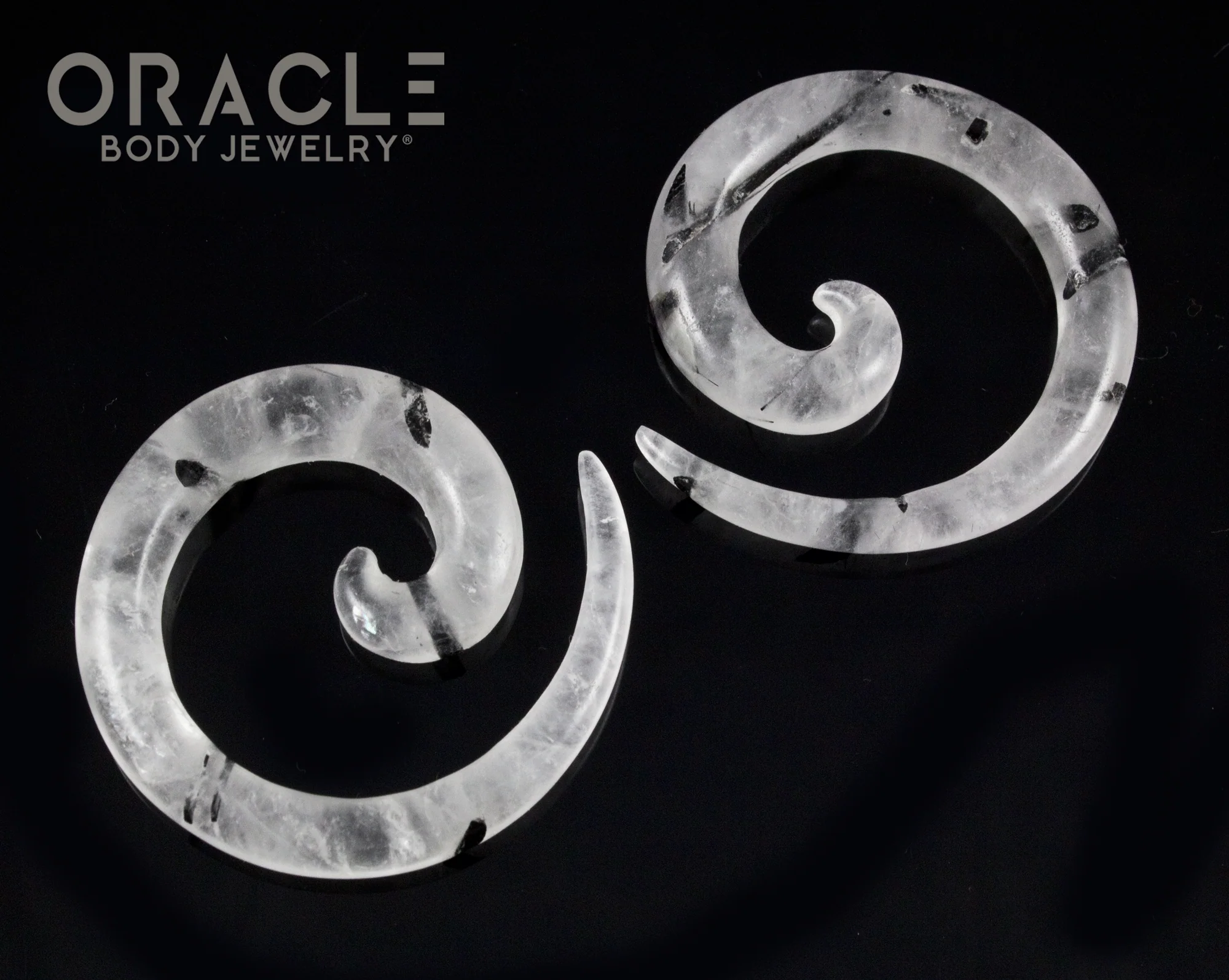 2g Tourmalated Quartz Stone Spirals - Image 2