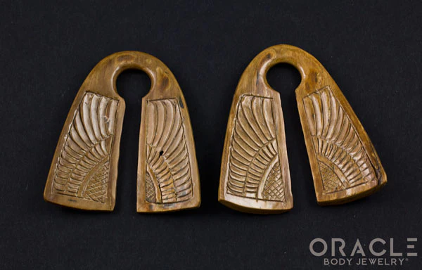 3/4" (19mm) Carved Fossilized Mammoth Ivory Mermaid Weights - Image 4