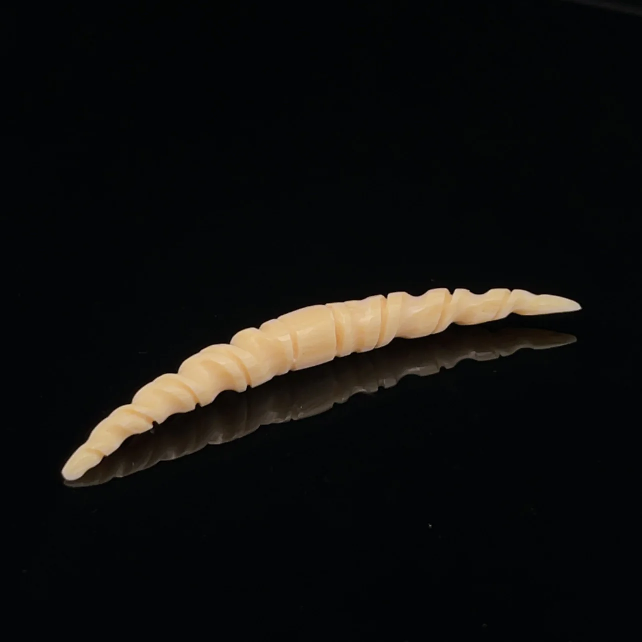 4g Fossilized Mammoth Carved Twisted Septum Tusk - Image 2
