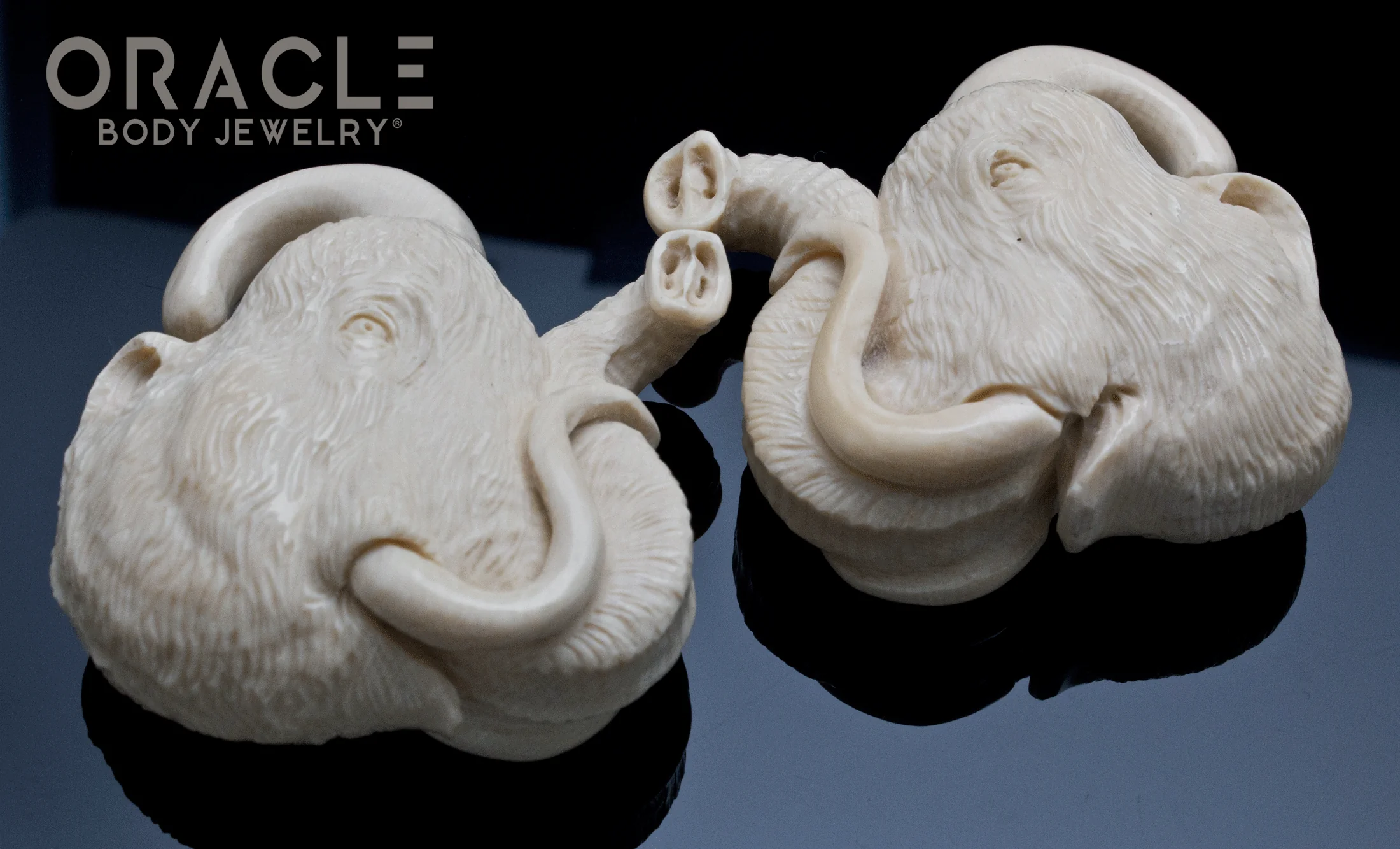 7/16" (11mm) Fossilized Mammoth Ivory Portraits - Image 2