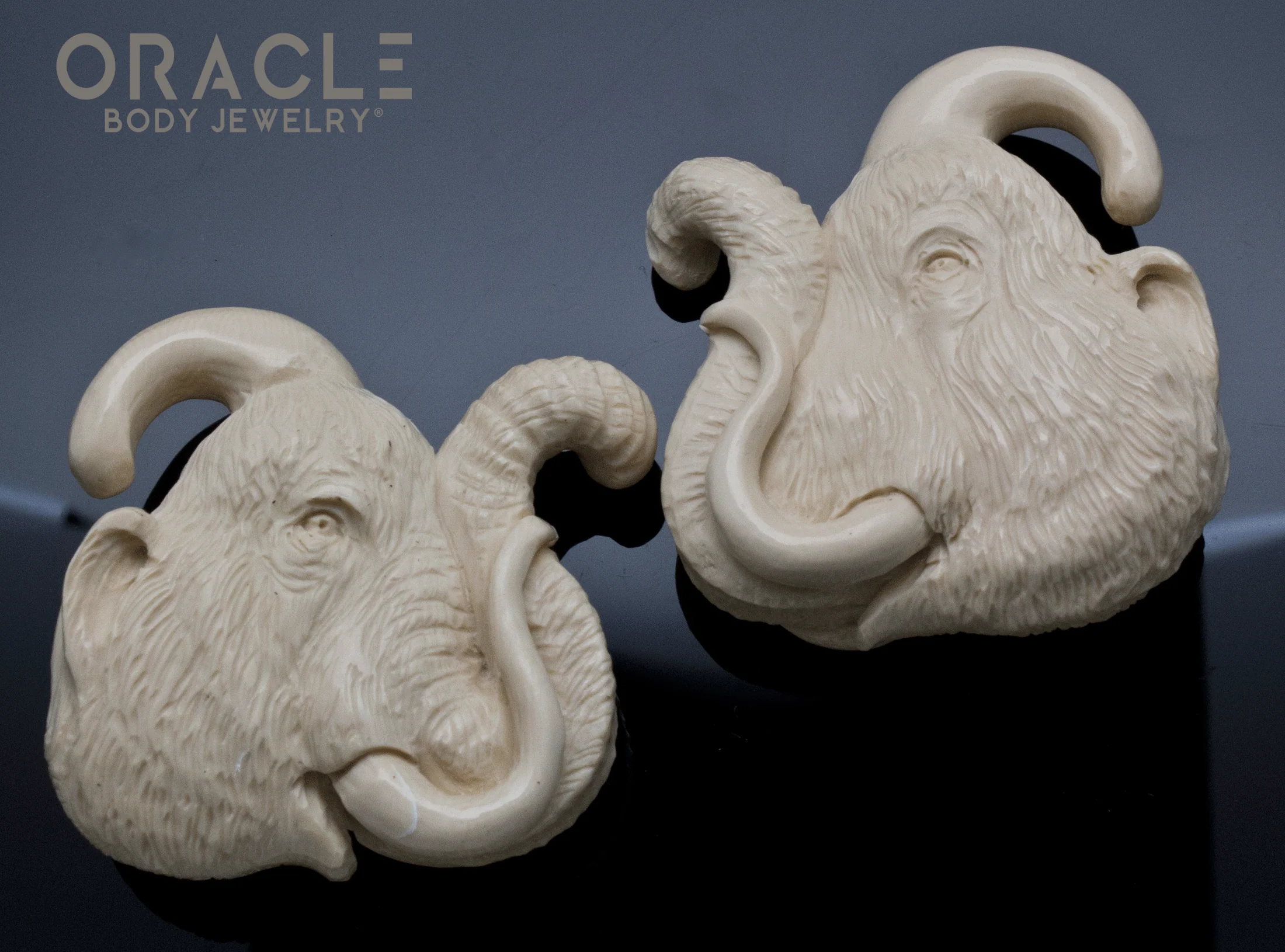 7/16" (11mm) Fossilized Mammoth Ivory Portraits - Image 3