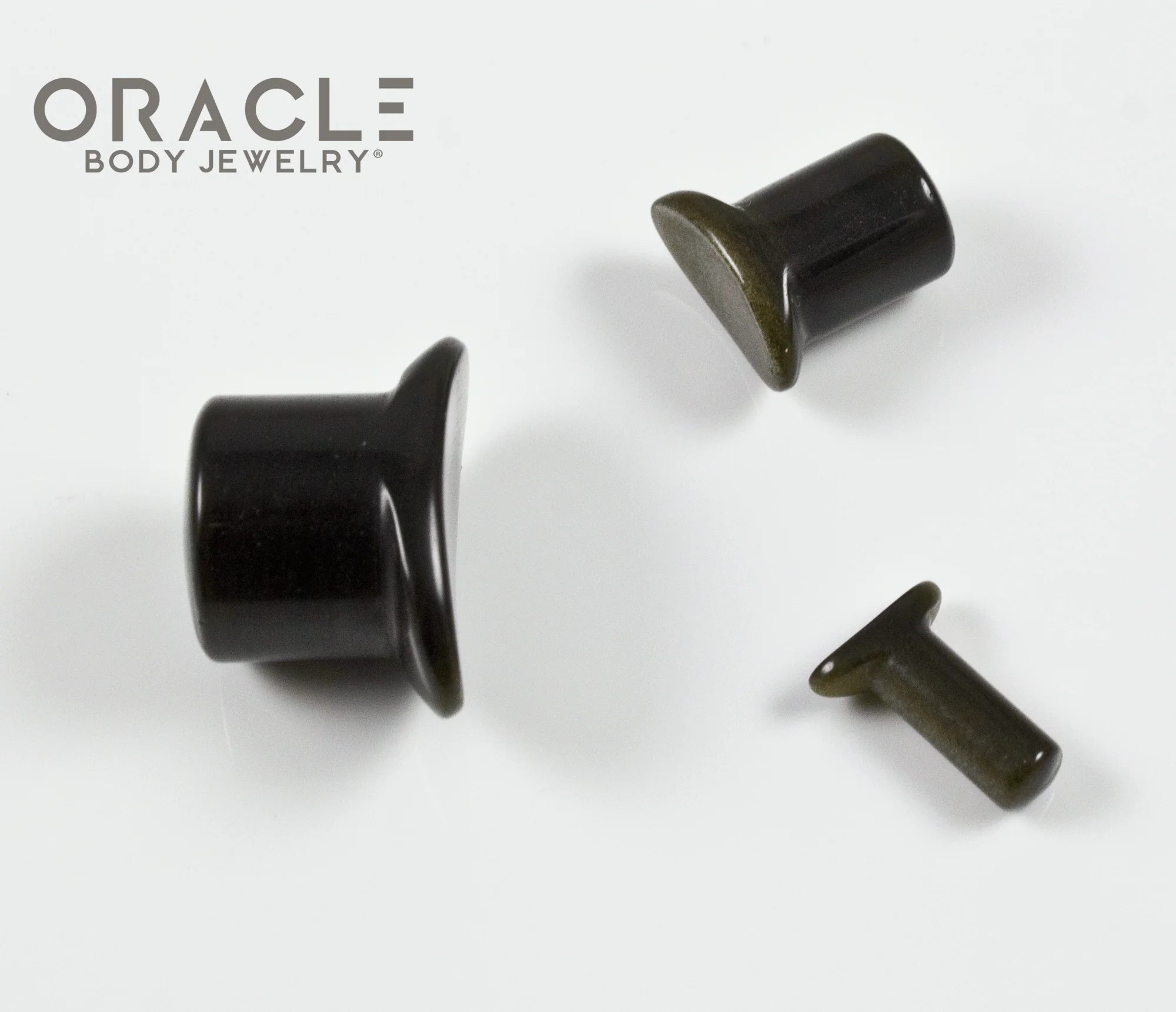 Gold Obsidian Labrets 8g Through 1/2" - Image 3