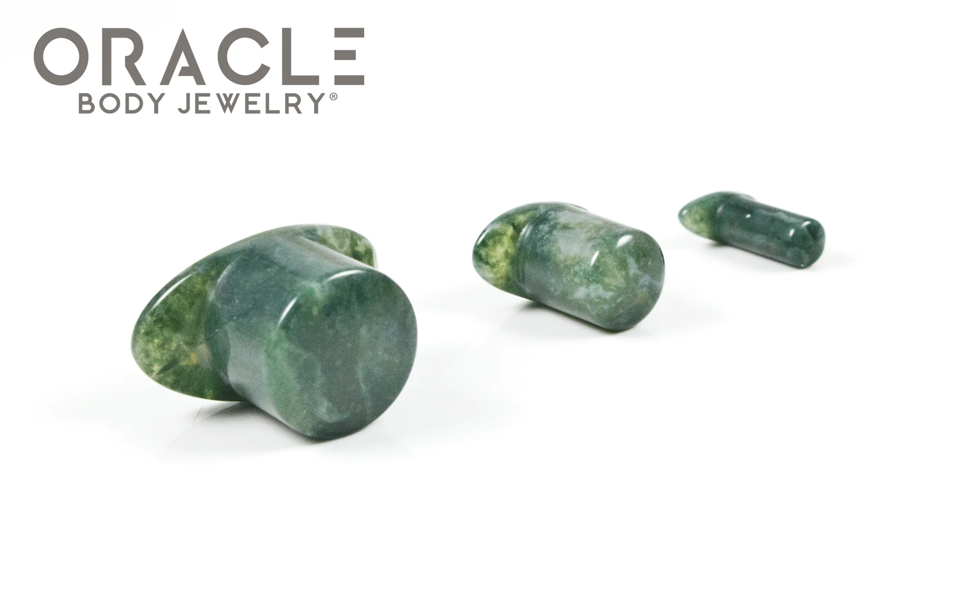 Moss Agate Labrets 8g Through 1/2" - Image 2