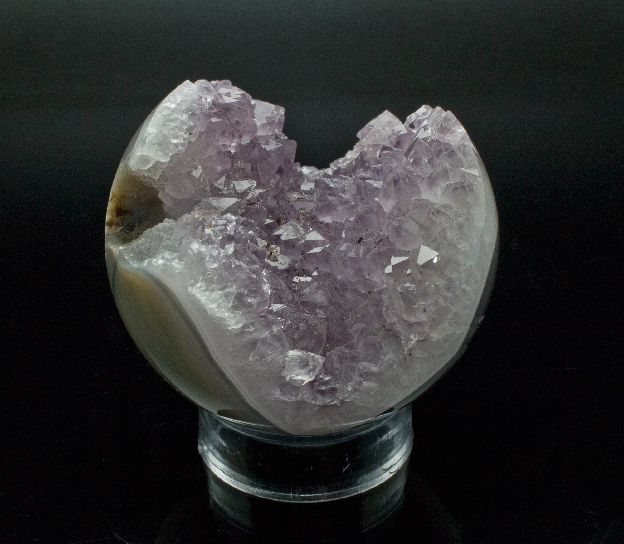 Agate and Amethyst Sphere 75mm - Image 2