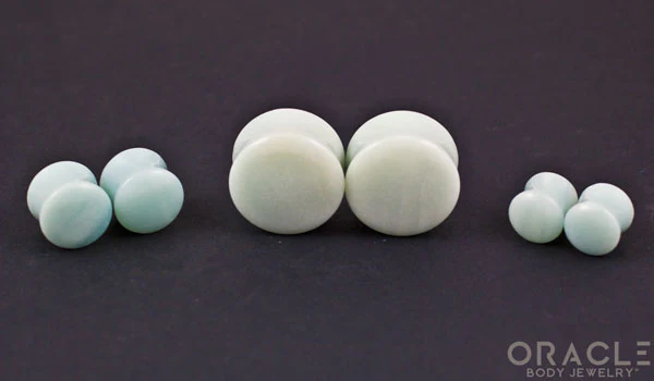 Amazonite Double Flare Plugs - Image 2