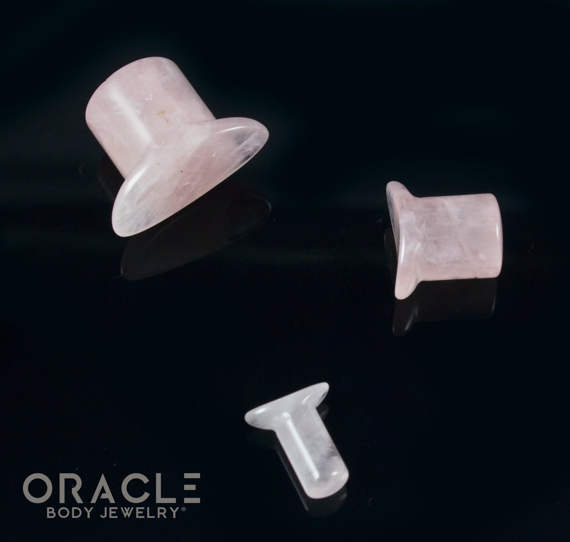 Rose Quartz Labrets 8g Through 1/2" - Image 3