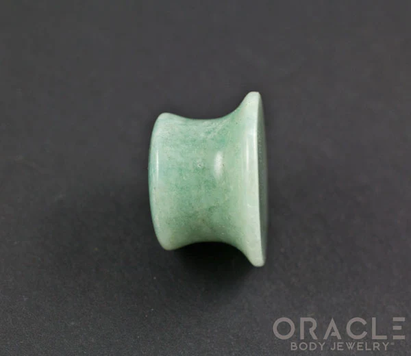 Amazonite Mayan Style Flare Plugs - Image 3
