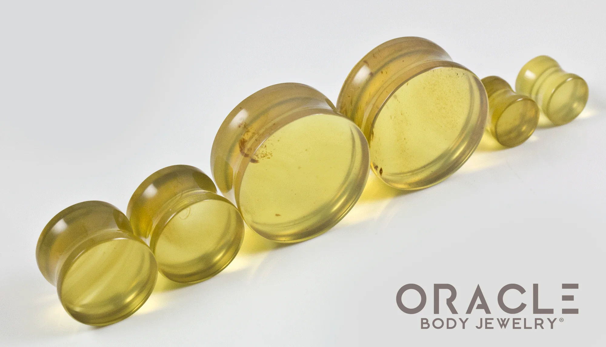Amber Double Flare Plugs - Image 3
