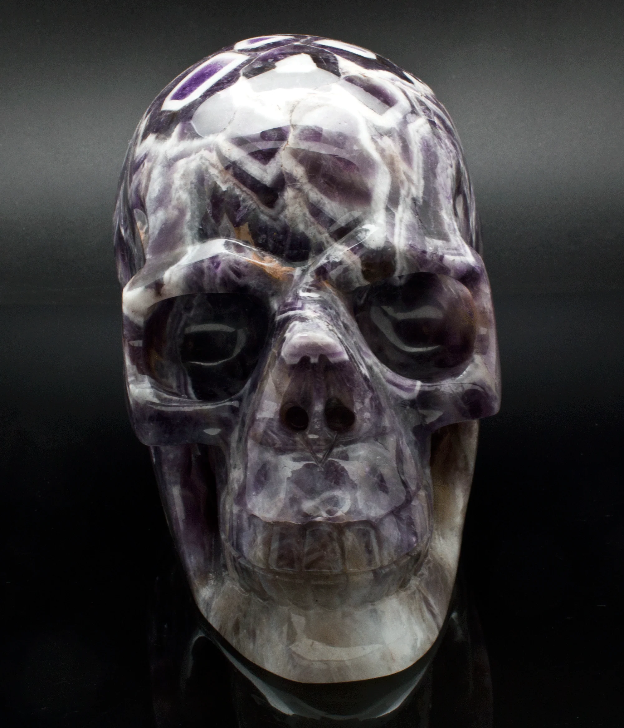 Large Amethyst Carved Large Skull - Image 2