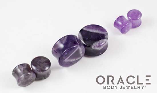 Amethyst Double Flare Plugs - Image 2