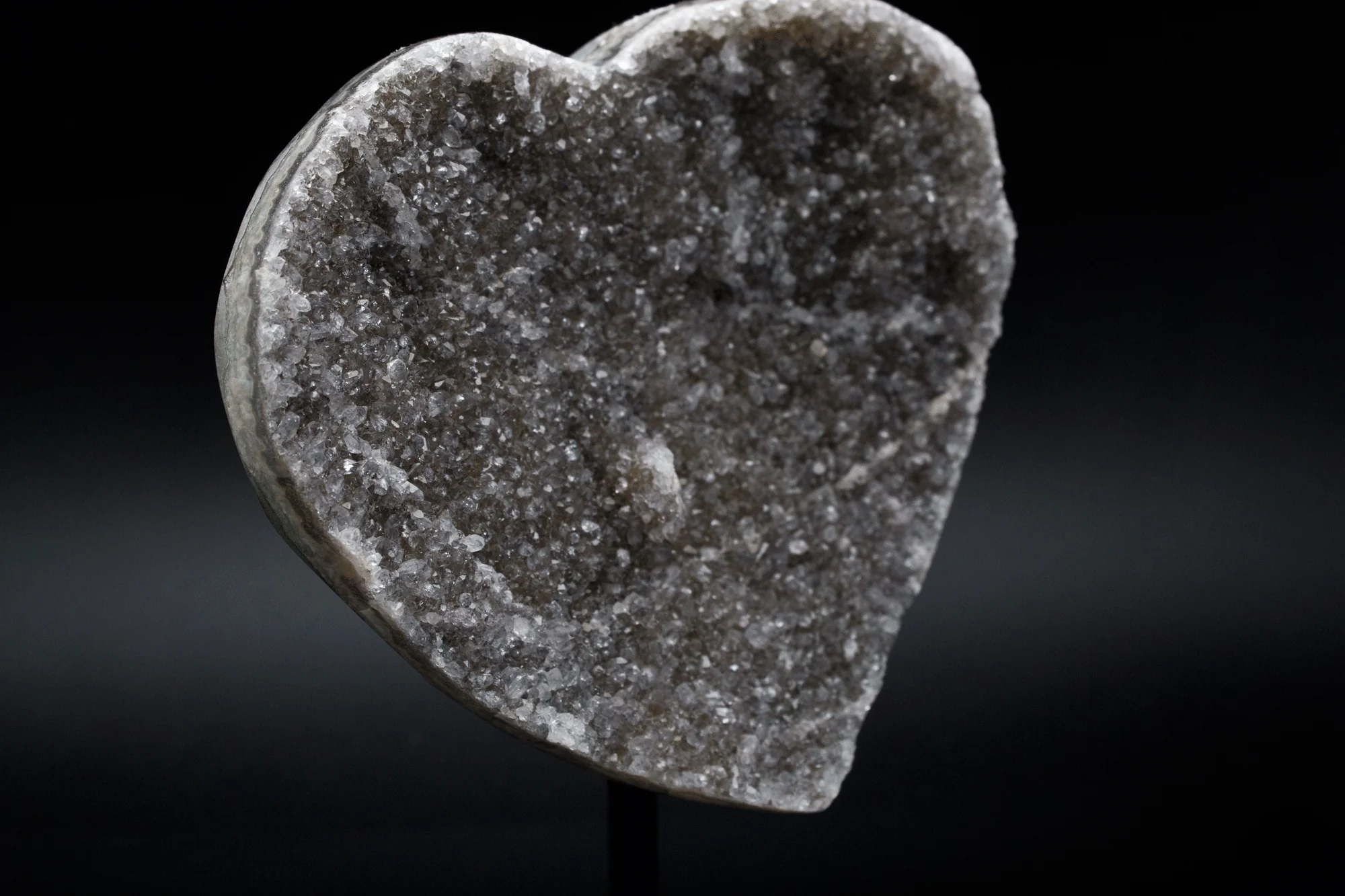 Amethyst Heart on Stand - Image 2