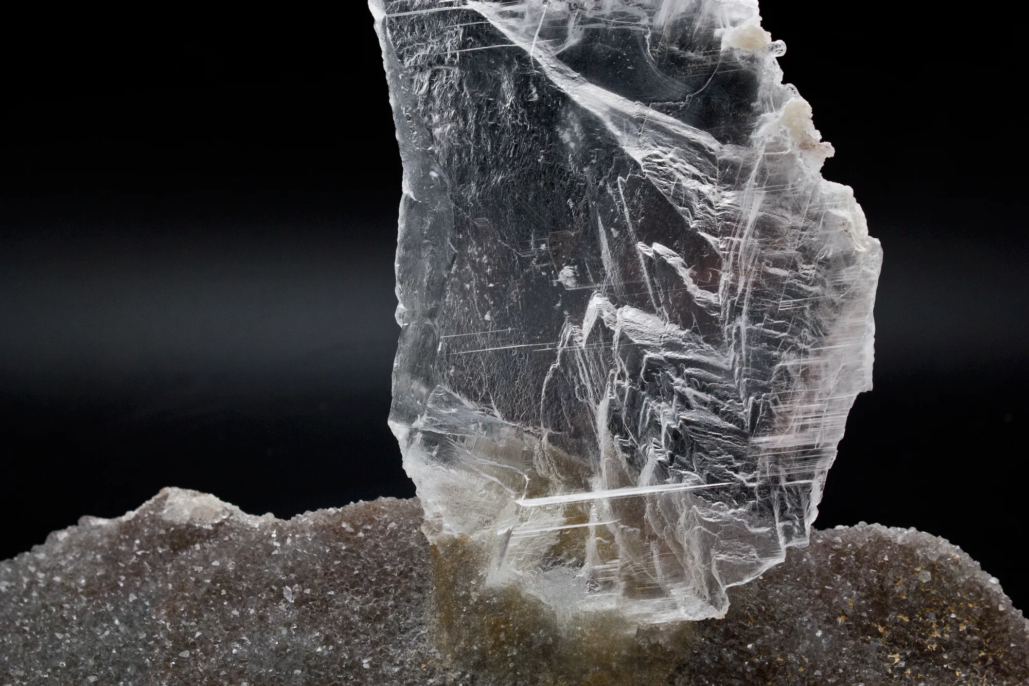 Amethyst with Selenite Gypsum Specimen - Image 5