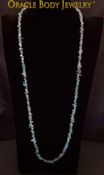 Aquamarine Chip Necklace - Image 2
