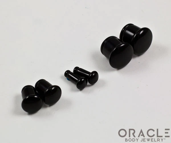 Black Onyx Single Flare Plugs - Image 2