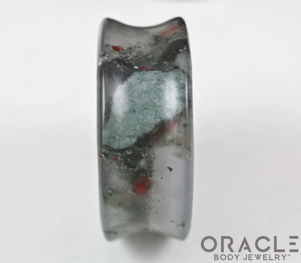 Bloodstone Concave Solid Double Flare Plugs - Image 3