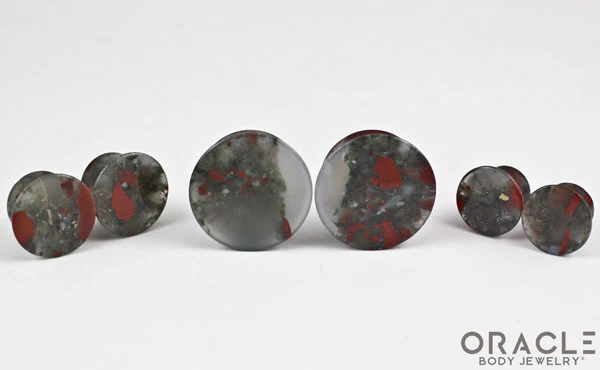 Bloodstone Mayan Style Flare Plugs - Image 2