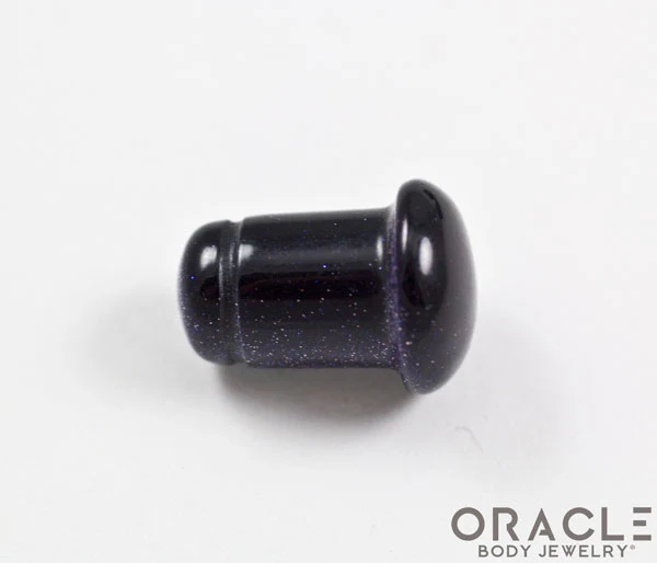 Blue Goldstone Single Flare Plugs - Image 3