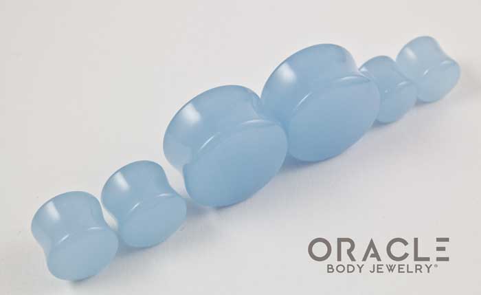 Blue Mist Quartz Double Flare Plugs - Image 2