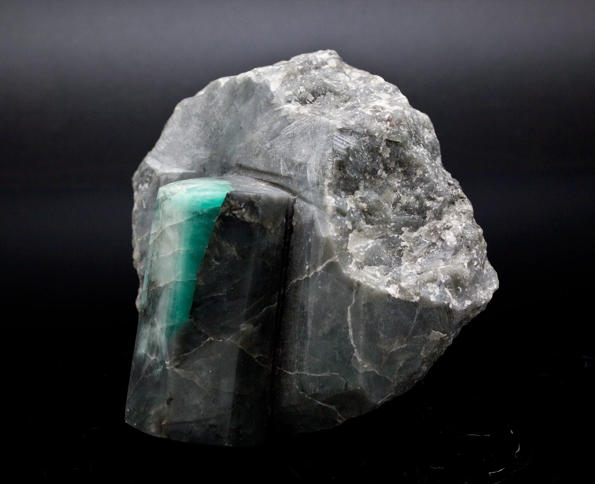 Carved Emerald on Matrix Specimen - Image 3