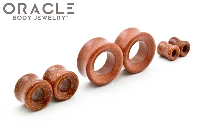 Cinnamon Goldstone Eyelets / Tunnels - Image 2