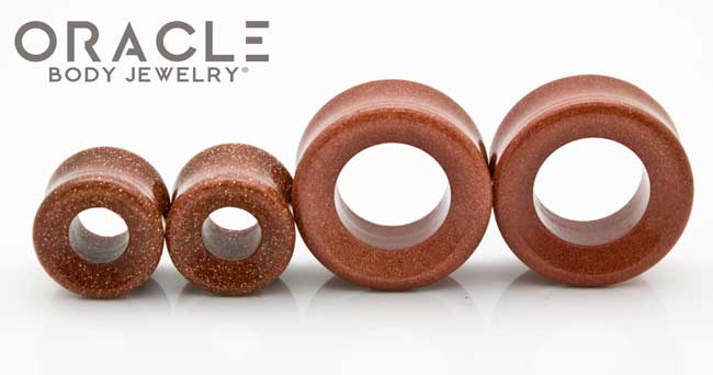 Cinnamon Goldstone Eyelets / Tunnels - Image 3