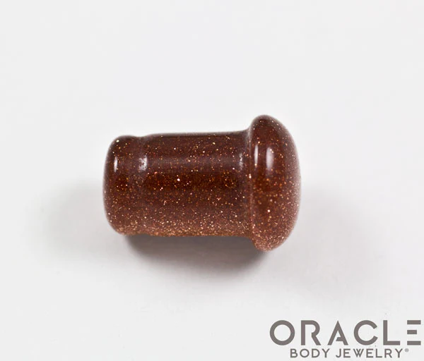 Cinnamon Goldstone Single Flare Plugs - Image 3